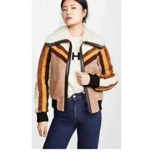Coach Shearling Bomber Jacket